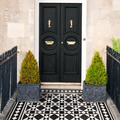 Richmond Decor Black Manor Victorian Style Tiles 20cm x 20cm