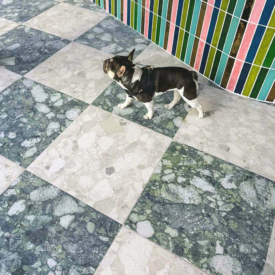 Venice Ivory Terrazzo Tile Matt Finish 60cm x 60cm