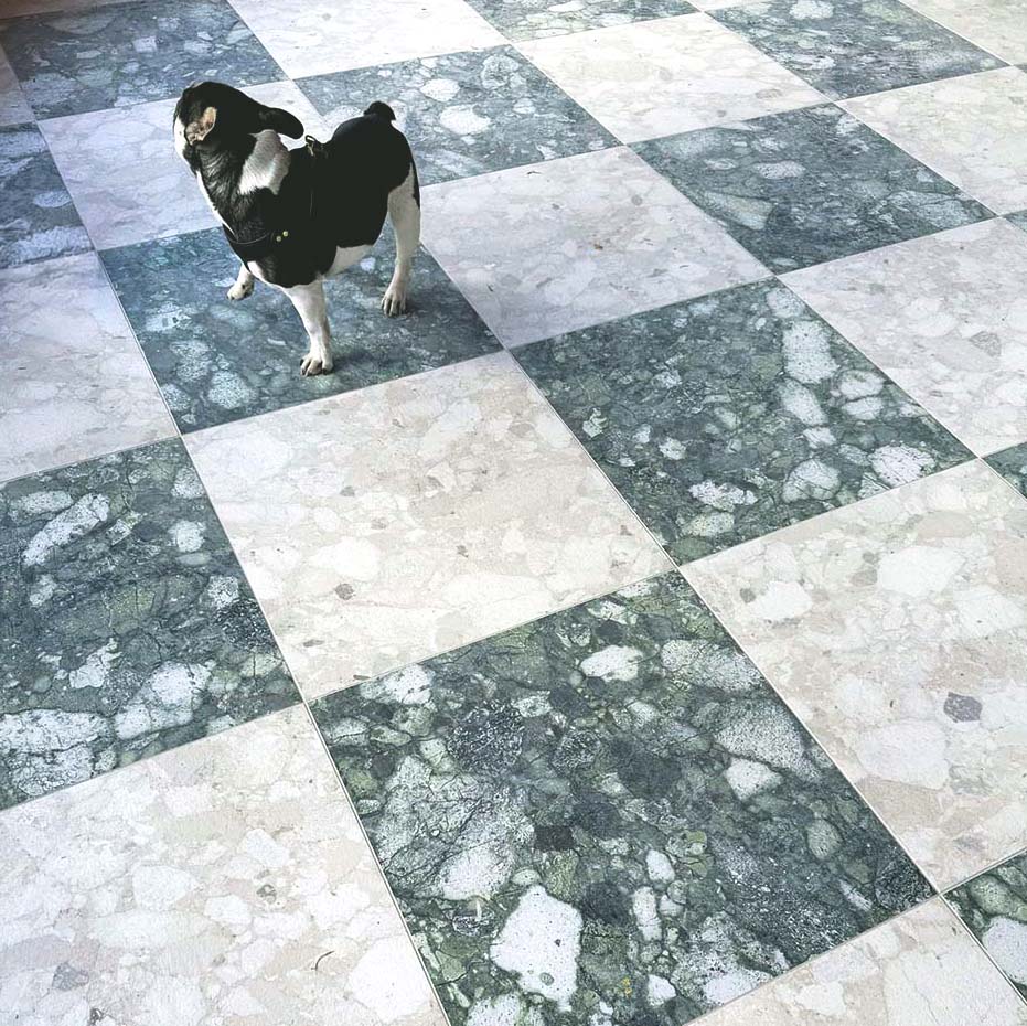 Venice Ivory Terrazzo Tile Matt Finish 60cm x 60cm