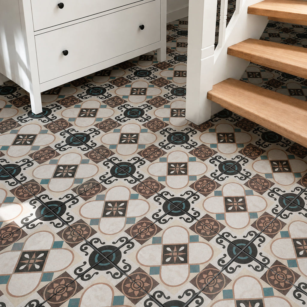 Westminster Manor B Victorian Tile 20cm x 20cm