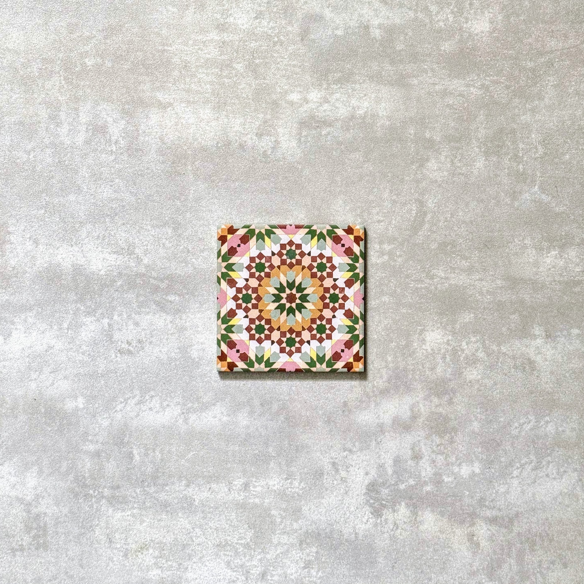 FULL TILE SAMPLE Persia Flowers 15cm x 15cm