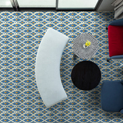 Kasbah Zafi Mustard Azure Moroccan Tile 20cm x 20cm