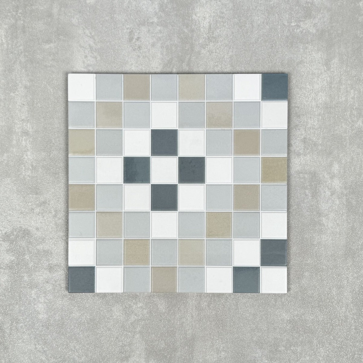 FULL TILE SAMPLE Abbey Board Mosaic Victorian Style Patterned Tiles 28cm X 28cm