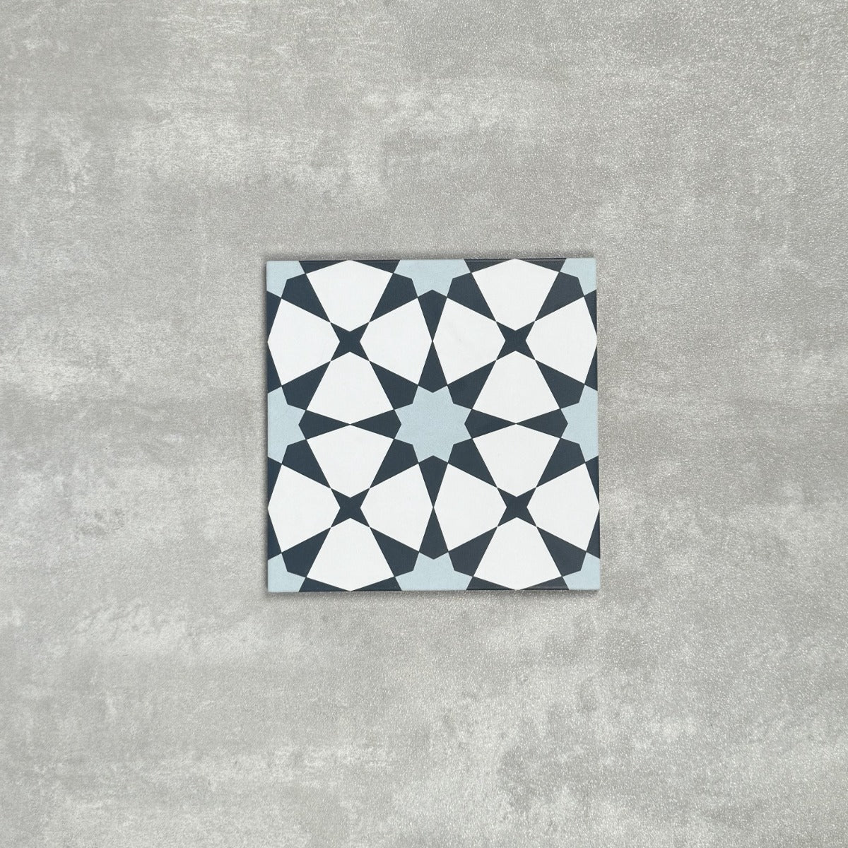 FULL TILE SAMPLE Agadir Azul Blue 20cm x 20cm