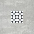 FULL TILE SAMPLE Agadir MINI Black and White 15cm x 15cm