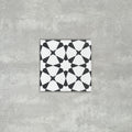 FULL TILE SAMPLE Agadir Black and White 20cm x 20cm