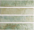 Pottery Brick Tile | Agave Green | Wall Tile | 5cm x 25cm | FULL TILE SAMPLE