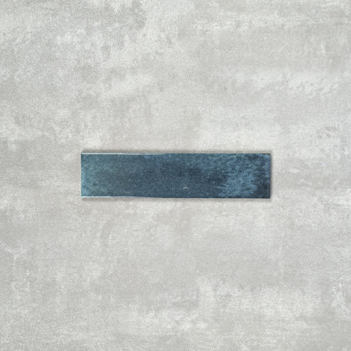 FULL TILE SAMPLE Allegra BRICK Blue Gloss 6cm 25cm