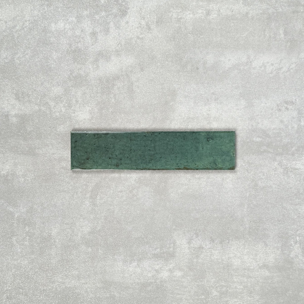FULL TILE SAMPLE Allegra BRICK Green Gloss 6cm 25cm