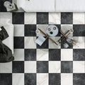 Vitoria Antique White Marble Style Chequerboard Tiles | 30cm x 30cm