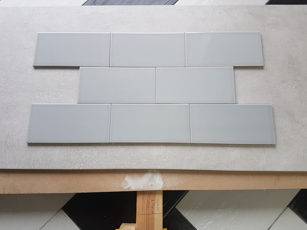 FULL TILE SAMPLE Devon Artic Grey 10cm x 20cm