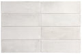 Benomar Moroccan Mini Brick MATT White 5cm x 15cm FULL TILE SAMPLE