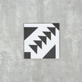 FULL TILE SAMPLE Almeira Azteca Black & White 20cm x 20cm