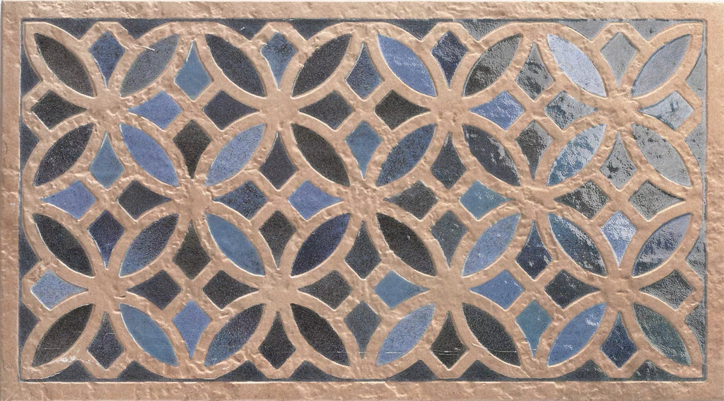 Ourika Azure Blue Moroccan Decor Porcelain Wall Tiles