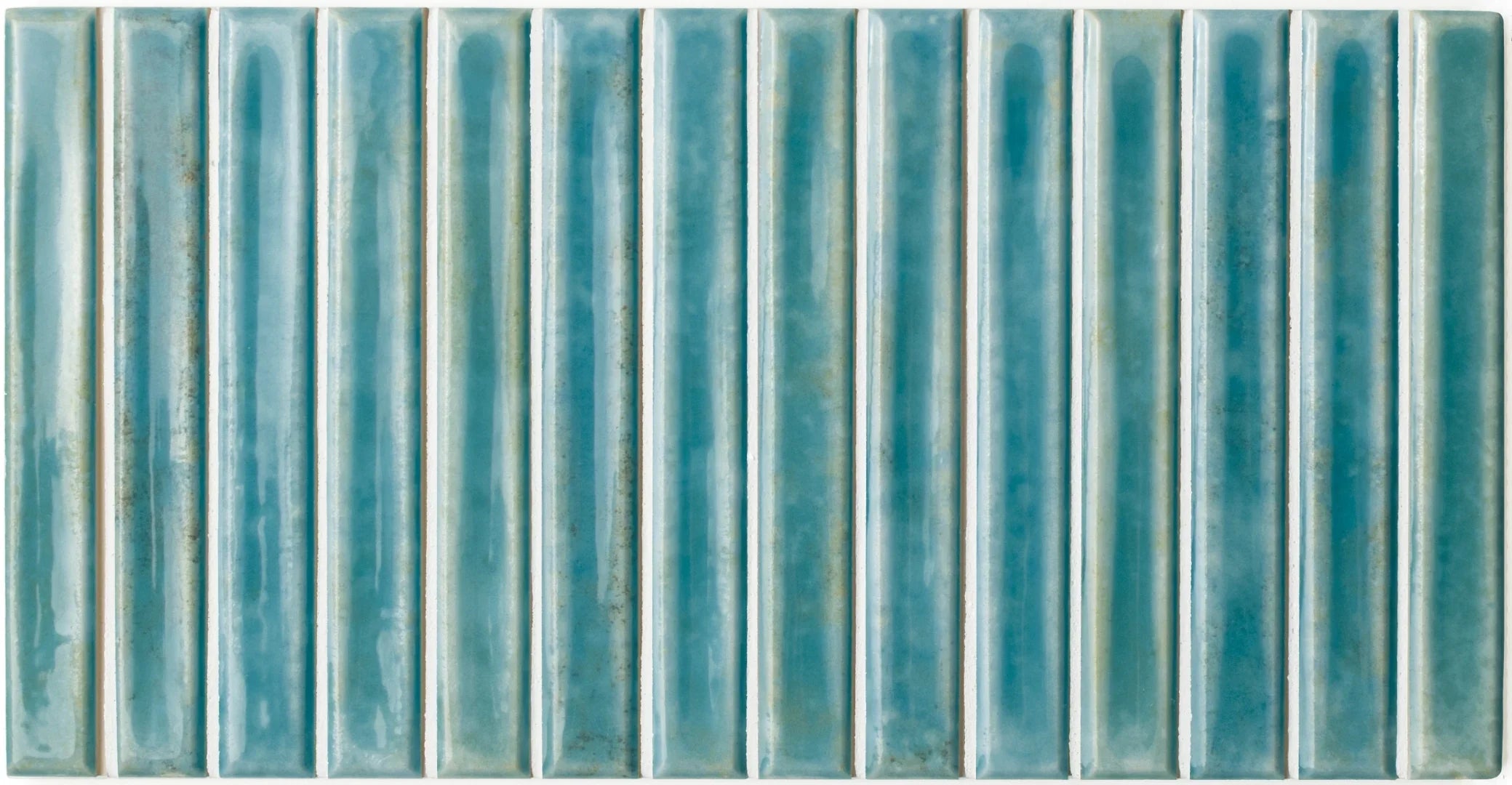 Pottery DECOR Tile | Azul Blue | Wall Tile | 5cm x 25cm | CUT TILE SAMPLE