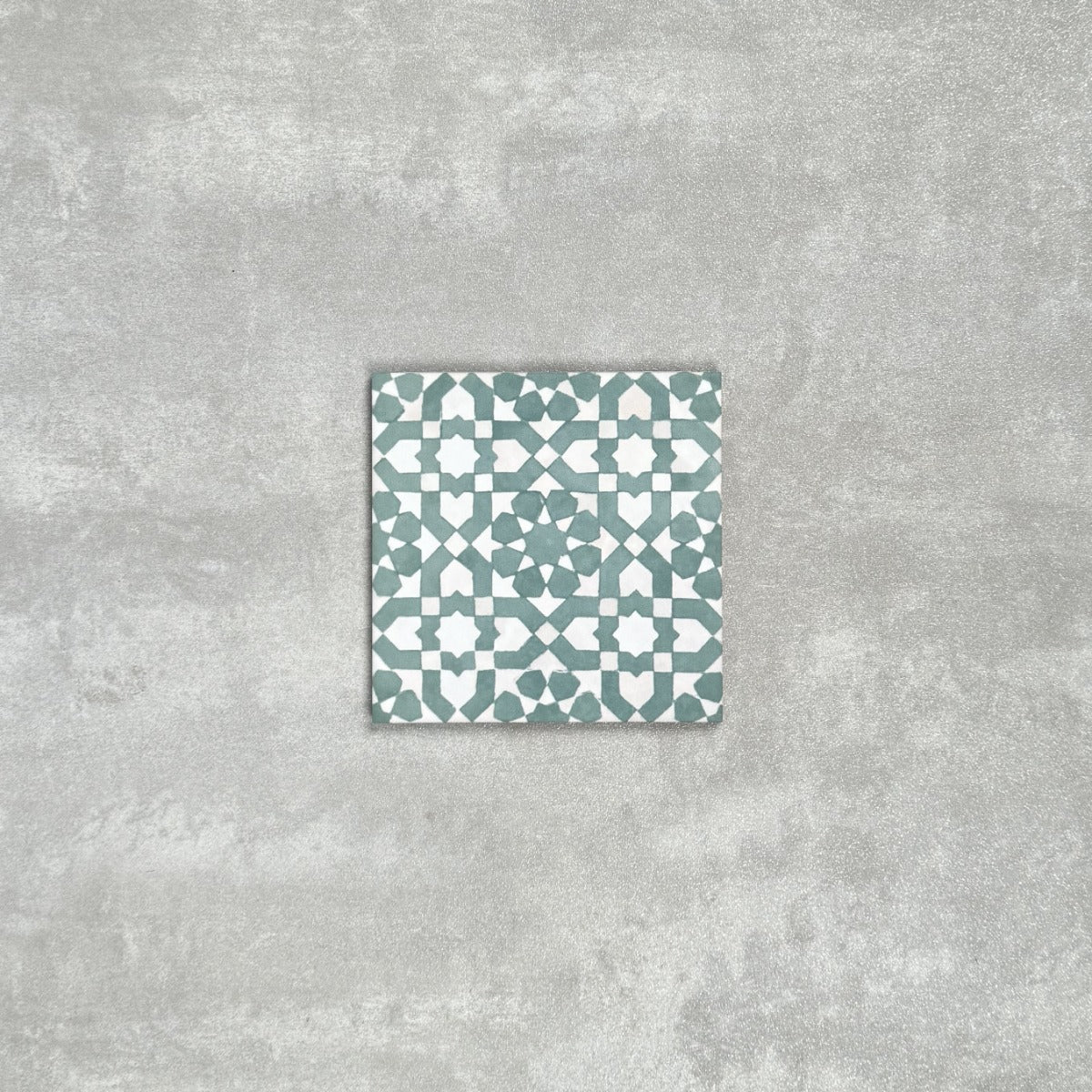 FULL TILE SAMPLE Berber Tetuan Green MINI 15cm x 15cm