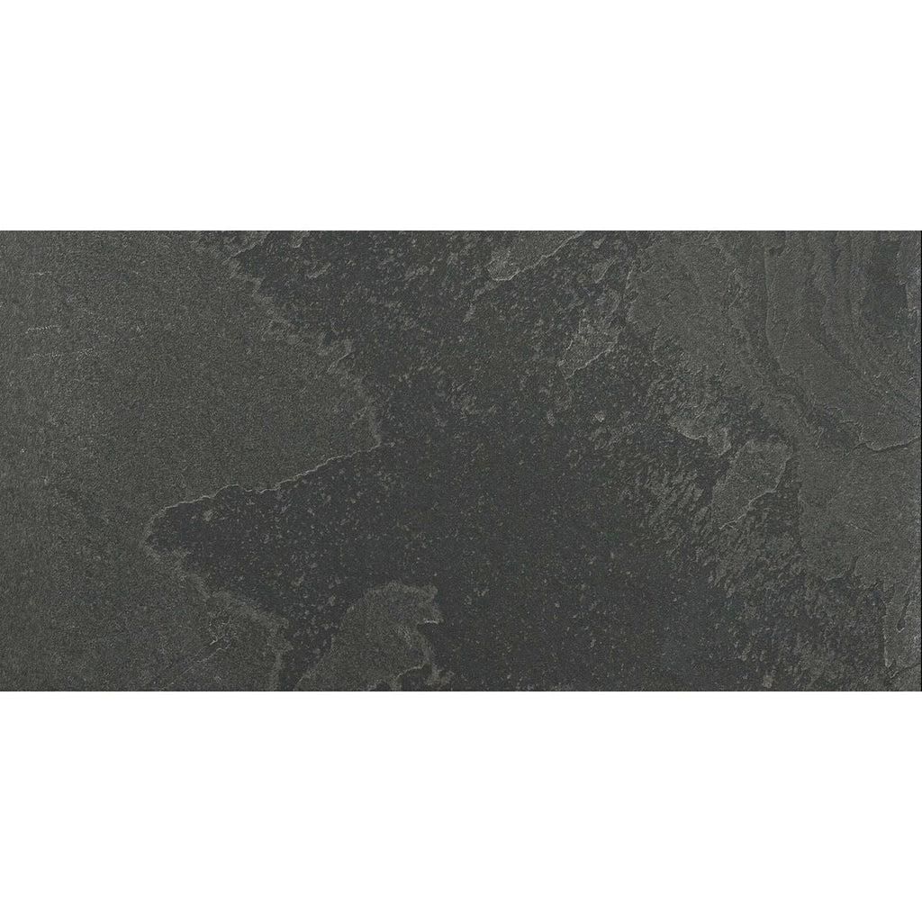 Janeiro Tile Black Brazilian Slate Effect Wall & Floor Tiles 30cm x 60cm