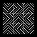 FULL TILE SAMPLE Almeira  Jilani Nero / Black 20cm x 20cm