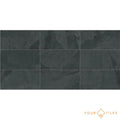 CUT TILE SAMPLE Janeiro Black Brazillian Slate Effect 30cm x 60cm