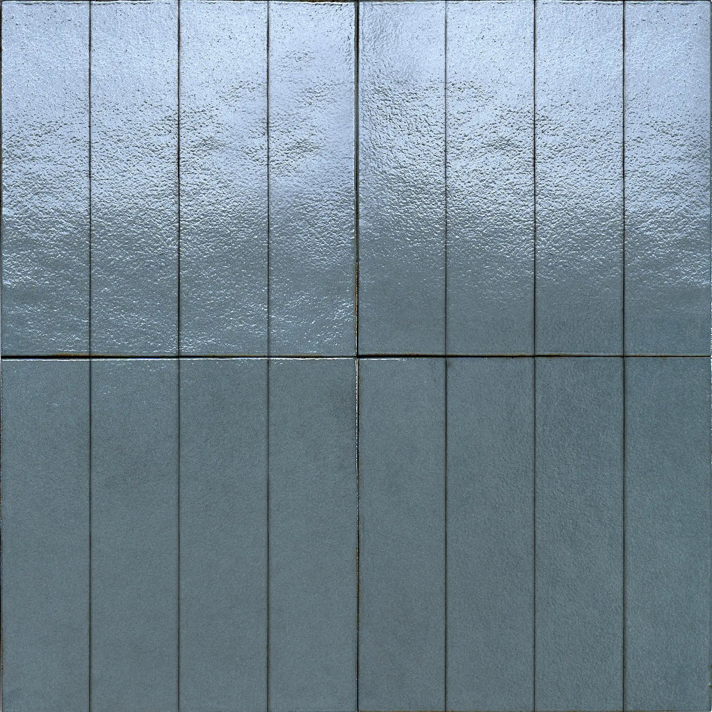 Baroque Laguna Blue Porcelain Wall Tiles & Floor Tiles 9.1cm x 37.5cm