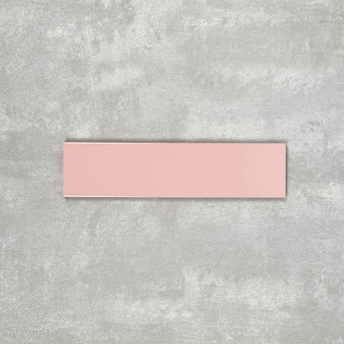 FULL TILE SAMPLE Brooklyn Flat Rose Pink Metro 7.5cm x 30cm