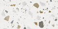 Byblos Cotton Terrazzo Effect Porcelain Tiles 60cm x 120cm CUT TILE SAMPLE