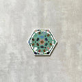 FULL TILE SAMPLE Babylon Byzantium Hexagon 18.7cm x 21.6cm