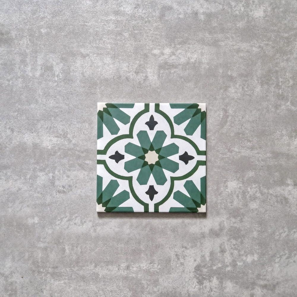 FULL TILE SAMPLE Clara Verde 20cm x 20cm