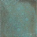 CUT TILE SAMPLE Verde Patterns Copper Oxide Metallic 30cm x 30cm
