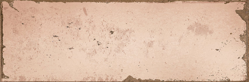 Foundry Coral Pink Bricks Wall Tiles 6.5cm x 20cm FULL TILE SAMPLE