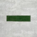 FULL TILE SAMPLE Cottage Rustic GREEN GLOSS 7.5cm x 30cm
