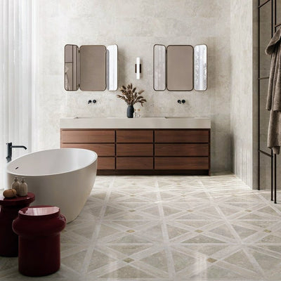 Nucetto Travertine Decor | Wall and Floor Tiles | 60cm x 60cm
