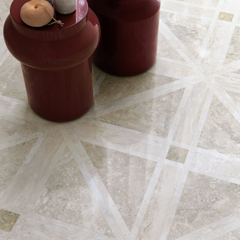 Nucetto Travertine Decor | Wall and Floor Tiles | 60cm x 60cm