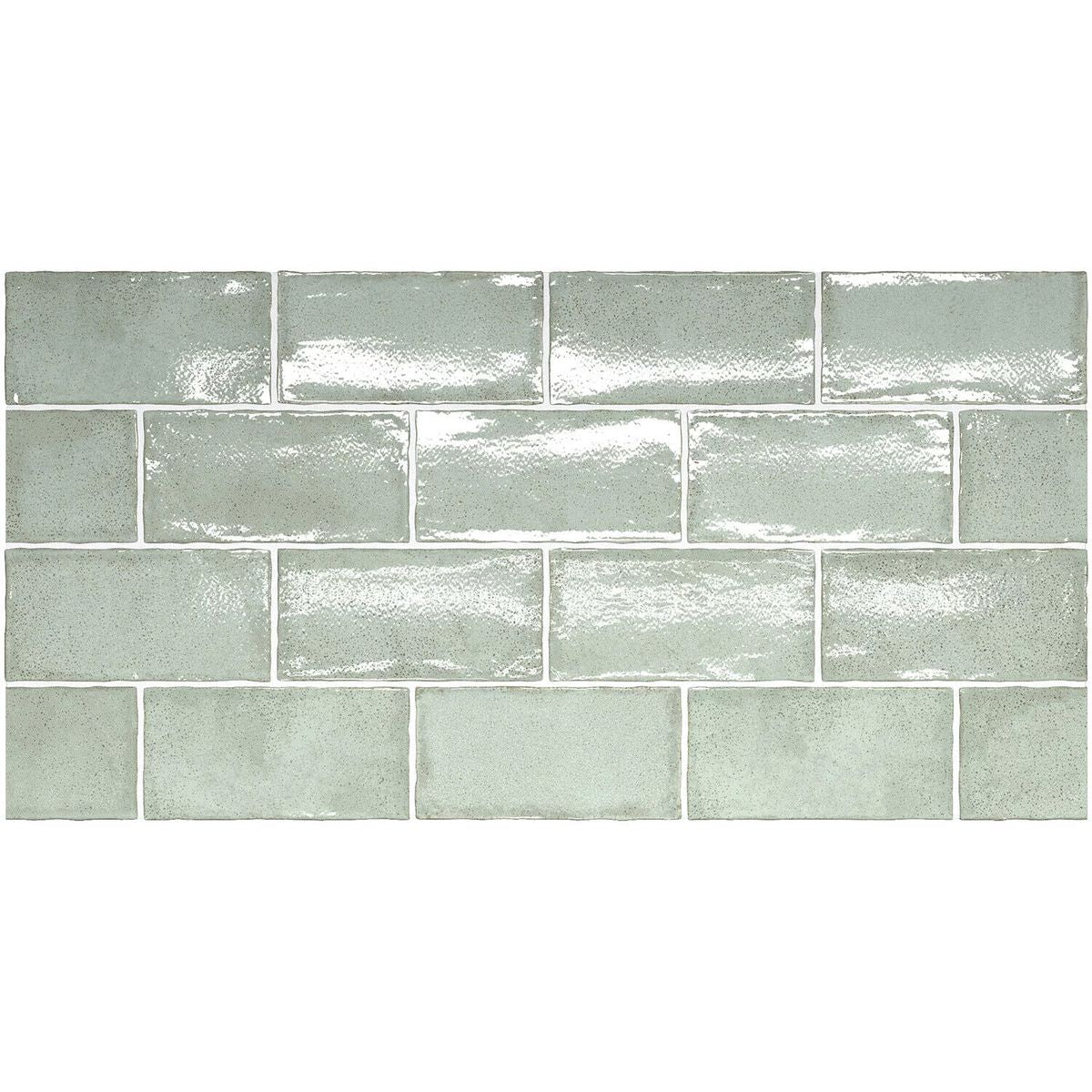 FULL TILE SAMPLE Dordogne Matcha Green 7.5cm x 15cm