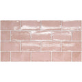 FULL TILE SAMPLE Dordogne Pink Dust 7.5cm x 15cm
