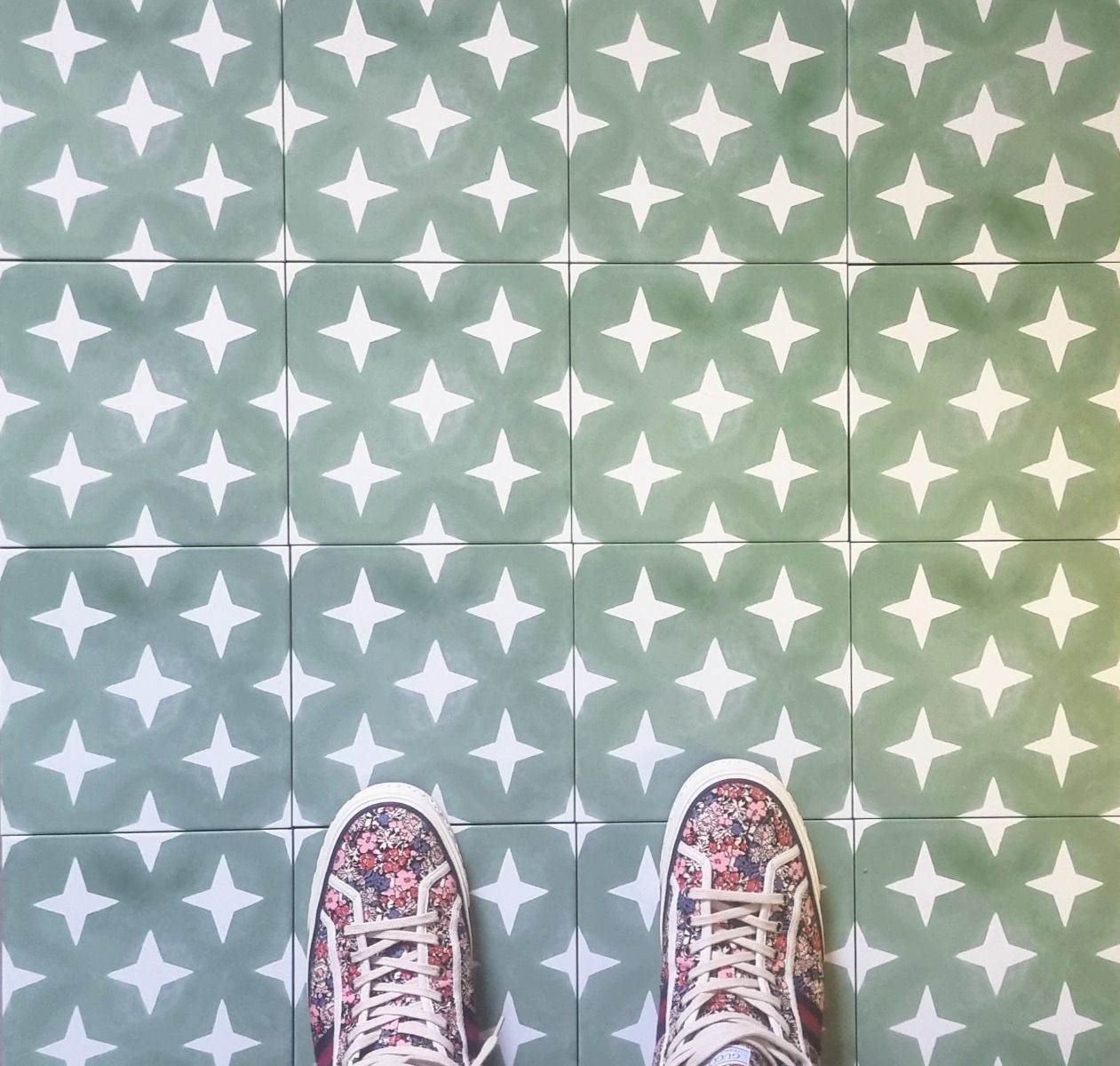 Soho |Green | Moroccan Tiles | Wall & Floor | 20cm x 20cm