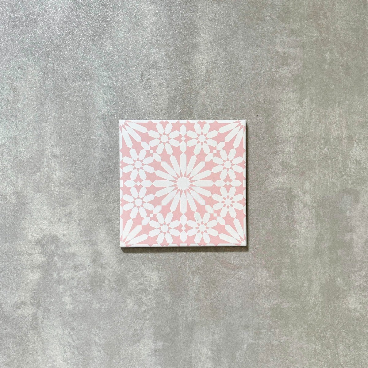 FULL TILE SAMPLE Fez Pink Rose 20cm x 20cm