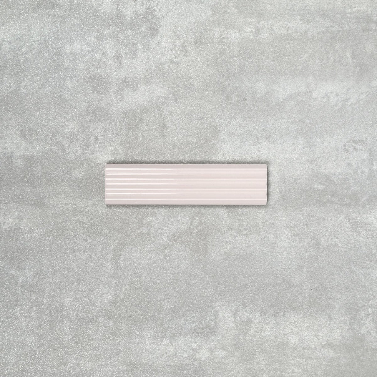 Gallery 3D Fluted DECOR Tile Stony Pink Gloss 5cm x 20cm