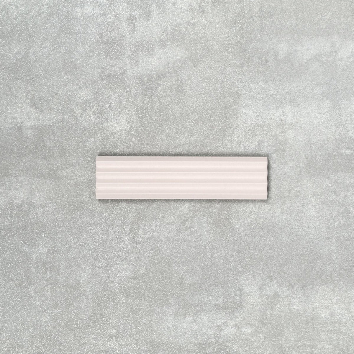 FULL TILE SAMPLE Gallery DECOR MATT Stony Pink Wall Tiles 5 x 20cm