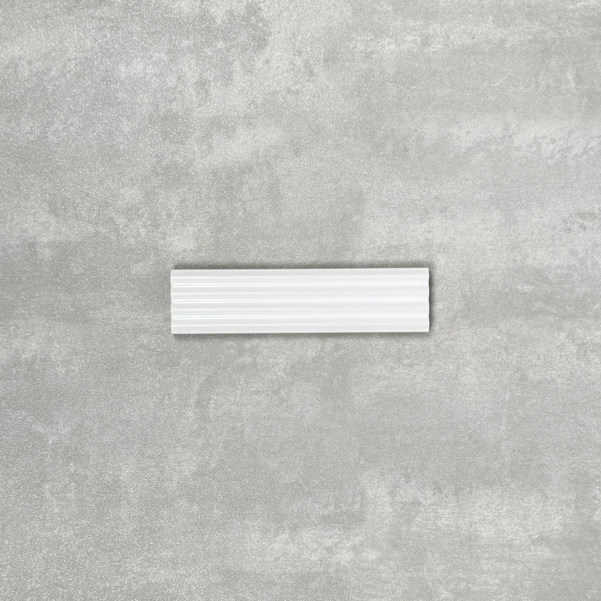 FULL TILE SAMPLE Gallery DECOR GLOSS White Wall Tiles 5 x 20cm