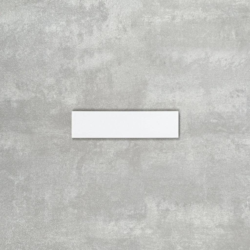 Gallery Brick Tile White Gloss 5cm x 20cm