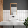 Gallery Brick Tile White Gloss 5cm x 20cm