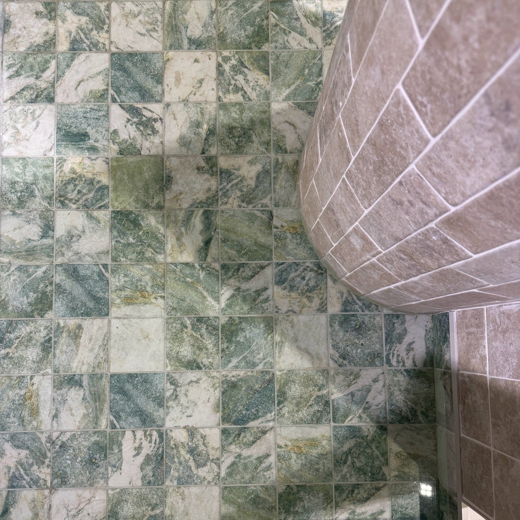 Amalfi Square Salvia Vintage Marble Wall & Floor Tiles 11cm x 11cm
