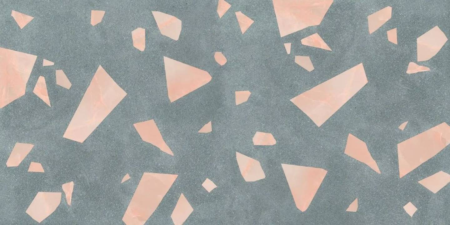 CUT TILE SAMPLE Melody ROCK Terrazzo Green 60cm x 120cm