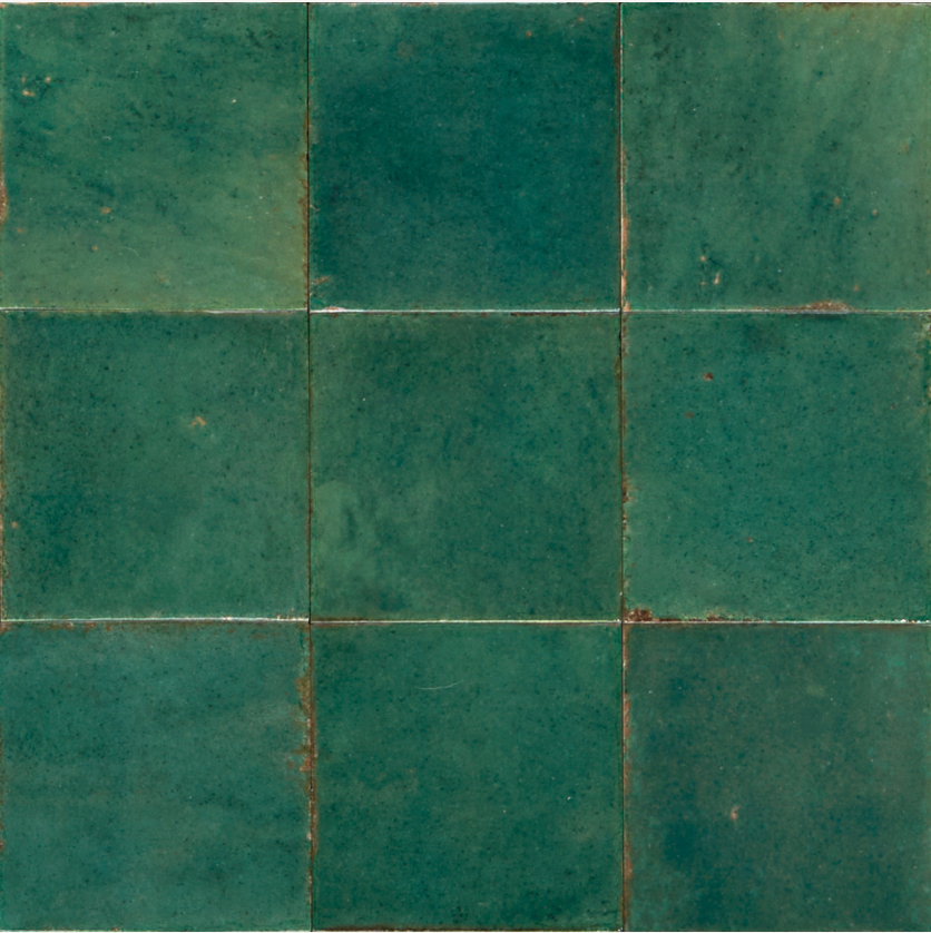 Levent Green Square | Wall & Floor Gloss Porcelain Tiles | 10cm x 10cm