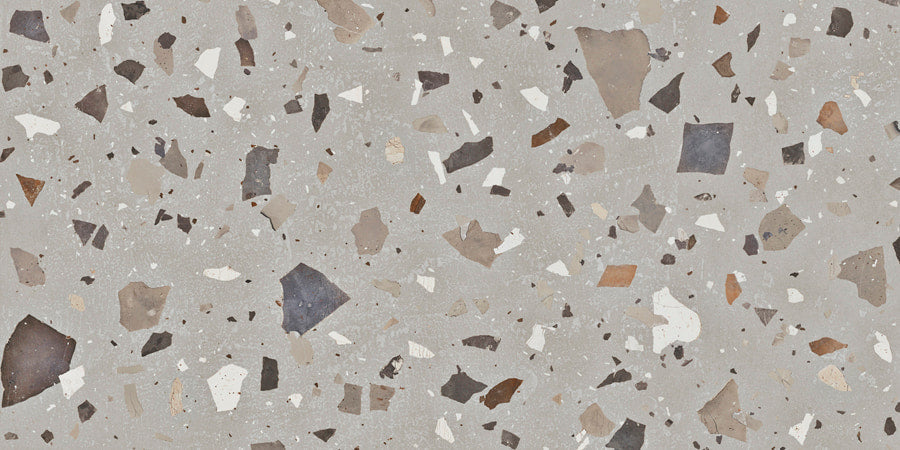 Lakestone Terrazzo Grey | 2cm Outdoor Porcelain Tile Slabs | 50cm x 100cm