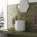 Saigon Olive Green Brick | Wall Tile | Moroccan Style | 5.1cm x 16.1cm