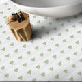 FULL TILE SAMPLE Cupid Mini Hearts | MINI Green Wall Floor Tiles  15cm x 15cm