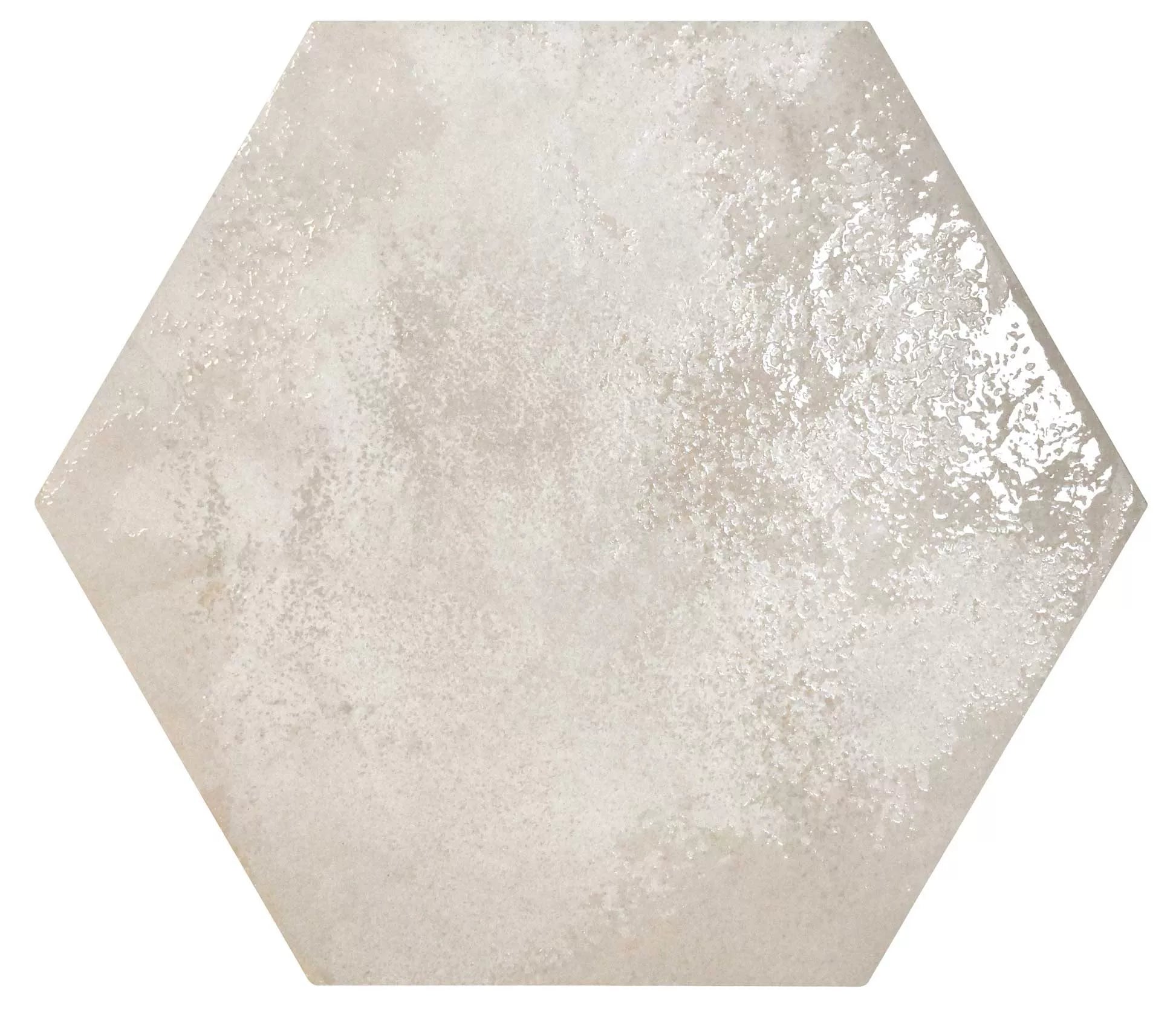Enigma Lustre Glaze | Hexagon Mist | Porcelain Wall and Floor Tile