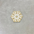 FULL TILE SAMPLE Medina Hormuz Moroccan Vintage Gold Pattern Hexagon